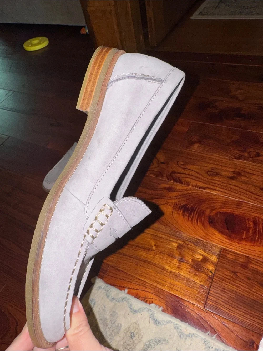 Sperry Women's Seaport Penny Loafer 7.5 Leather Light Purple Preppy Casual